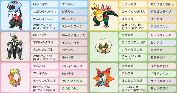 色統一wラゴン構築 アドバイスお願いします ポケモンパーティ構築 ポケモン徹底攻略 色統一wラゴン構築 アドバイスお願いします ポケモンパーティ構築 ポケモン徹底攻略