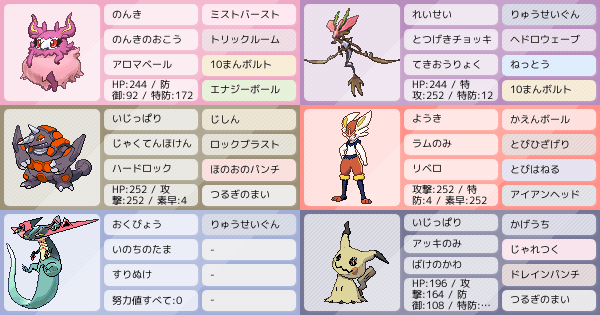 ポケ徹パーティ 【ポケモン剣盾】ついに推しポケをパーティから抜いてしまった・・・ みんな1体ぐらいは推しポケはパーティに忍ばせてる？