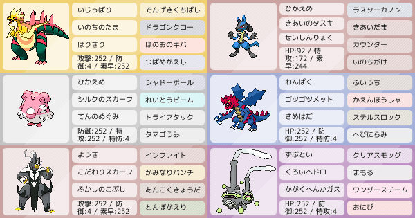 S10はこれで走ってみる 改良版 ポケモンパーティ構築 ポケモン徹底攻略 S10はこれで走ってみる 改良版 ポケモンパーティ構築 ポケモン徹底攻略