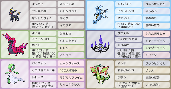 アドバイス欲しいです どうしてもブラッキーを使いたい 気合バトン ポケモンパーティ構築 ポケモン徹底攻略