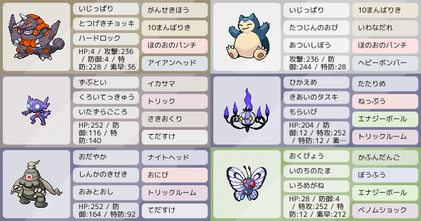 S11ダブル 巨大色眼鏡バタフリー軸 マスボ到達 ポケモンパーティ構築 ポケモン徹底攻略 S11ダブル 巨大色眼鏡バタフリー軸 マスボ到達 ポケモンパーティ構築 ポケモン徹底攻略