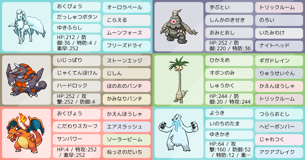 S11 トリルor両壁 緩急パ アドバイス求む ポケモンパーティ構築 ポケモン徹底攻略