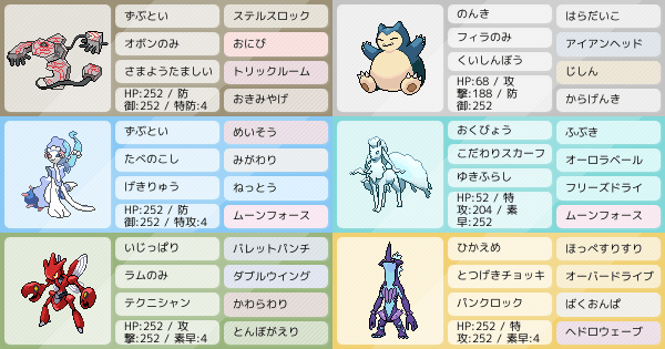 最高1767位 冠解禁に向けたカビゴン軸パーティ ポケモンパーティ構築 ポケモン徹底攻略