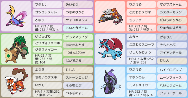 クレセリアが好きな男が考える自分用のクレセドラン ポケモンパーティ構築 ポケモン徹底攻略