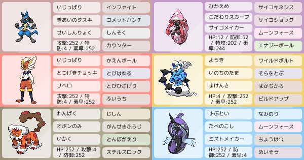 シリーズ7 シングル ルカリオ入り構築 アドバイス求む ポケモンパーティ構築 ポケモン徹底攻略 シリーズ7 シングル ルカリオ入り構築 アドバイス求む ポケモンパーティ構築 ポケモン徹底攻略