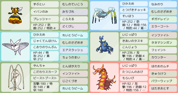 S13シングル 虫統一パーティ マスター到達 ポケモンパーティ構築 ポケモン徹底攻略 S13シングル 虫統一パーティ マスター到達 ポケモンパーティ構築 ポケモン徹底攻略