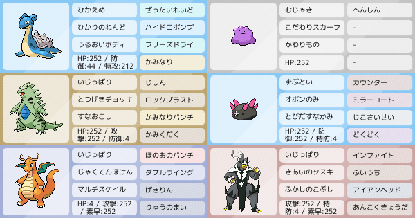 S13シングル マスボ到達 初心者による裏エースメタモン構築 ポケモンパーティ構築 ポケモン徹底攻略