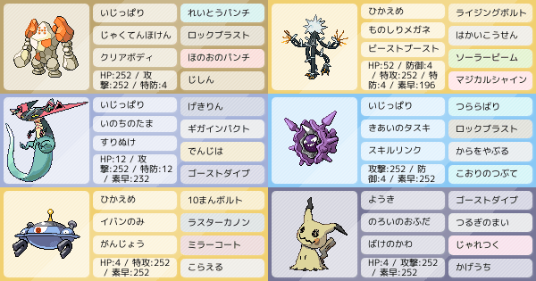 剣盾s13 最終635位 1921 レジロックデンジュモク初手ダイマ構築 ポケモンパーティ構築 ポケモン徹底攻略