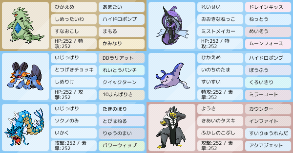 S14ダブル 砂偽装雨始動役雨ごいバンギ ポケモンパーティ構築 ポケモン徹底攻略 S14ダブル 砂偽装雨始動役雨ごいバンギ ポケモンパーティ構築 ポケモン徹底攻略