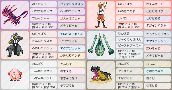宇宙の力で吹き飛ばせ ムゲンダイナ軸構築 ポケモンパーティ構築 ポケモン徹底攻略 宇宙の力で吹き飛ばせ ムゲンダイナ軸構築 ポケモンパーティ構築 ポケモン徹底攻略