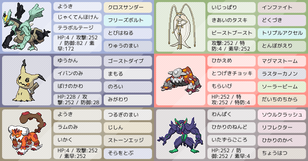 構築相談お願いします ポケモンパーティ構築 ポケモン徹底攻略 構築相談お願いします ポケモンパーティ構築 ポケモン徹底攻略