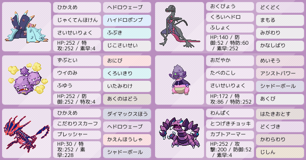 S15 毒統一パーティ 禁伝環境でも活躍できる ポケモンパーティ構築 ポケモン徹底攻略 S15 毒統一パーティ 禁伝環境でも活躍できる ポケモンパーティ構築 ポケモン徹底攻略