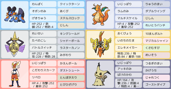 S19シングル 無敗マスボ到達 ラグカイリュー軸スタン ポケモンパーティ構築 ポケモン徹底攻略