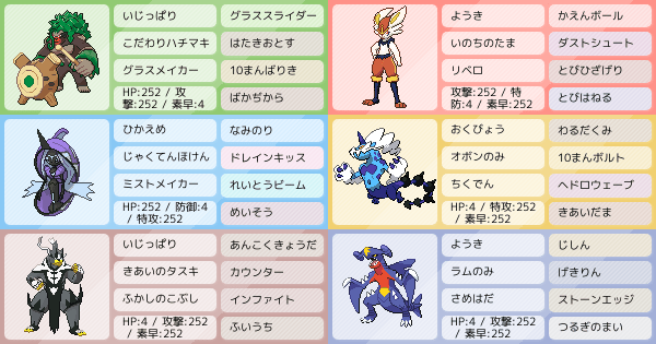 お願いガブリアス 新カラフル構築 ポケモンパーティ構築 ポケモン徹底攻略 お願いガブリアス 新カラフル構築 ポケモンパーティ構築 ポケモン徹底攻略
