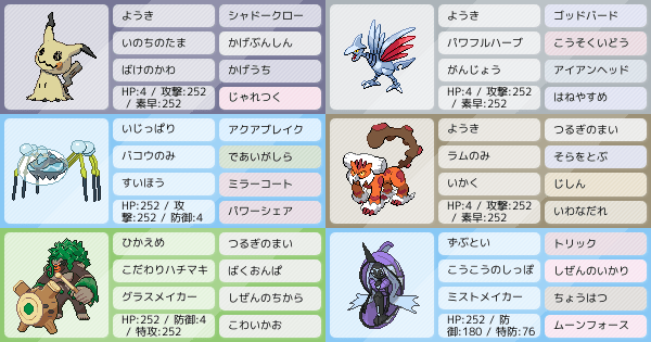 上級者用のパーティー ポケモンパーティ構築 ポケモン徹底攻略 上級者用のパーティー ポケモンパーティ構築 ポケモン徹底攻略