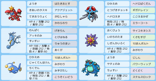 スターミーの育成論 調整 ポケモン育成論ソードシールド ポケモン徹底攻略 スターミーの育成論 調整 ポケモン育成論ソードシールド ポケモン徹底攻略