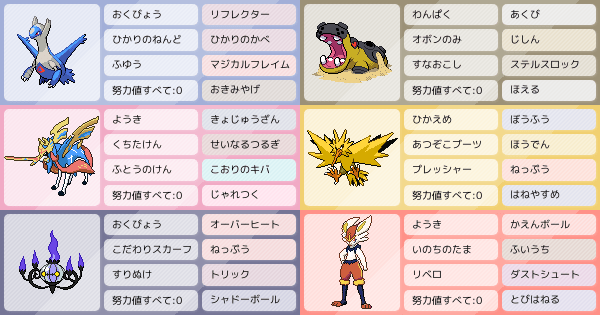 アドバイスください お願いします ポケモンパーティ構築 ポケモン徹底攻略 アドバイスください お願いします ポケモンパーティ構築 ポケモン徹底攻略