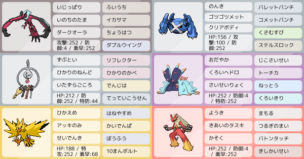 イベルタル構築 ポケモンパーティ構築 ポケモン徹底攻略 イベルタル構築 ポケモンパーティ構築 ポケモン徹底攻略