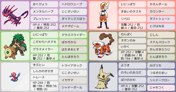 ムゲンダイナ軸 友達閲覧用 ポケモンパーティ構築 ポケモン徹底攻略 ムゲンダイナ軸 友達閲覧用 ポケモンパーティ構築 ポケモン徹底攻略