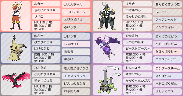 好きなポケモンだらけ ポケモンパーティ構築 ポケモン徹底攻略 好きなポケモンだらけ ポケモンパーティ構築 ポケモン徹底攻略