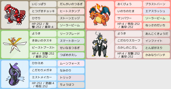 グラードン軸 評価添削お願いします ポケモンパーティ構築 ポケモン徹底攻略 グラードン軸 評価添削お願いします ポケモンパーティ構築 ポケモン徹底攻略
