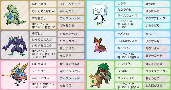 アドバイスをください ポケモンパーティ構築 ポケモン徹底攻略 アドバイスをください ポケモンパーティ構築 ポケモン徹底攻略