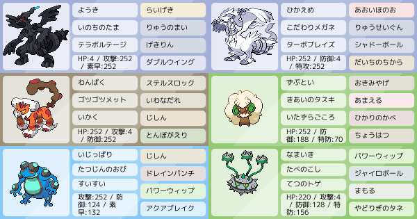 第五世代パ アドバイスお願いします ポケモンパーティ構築 ポケモン徹底攻略 第五世代パ アドバイスお願いします ポケモンパーティ構築 ポケモン徹底攻略