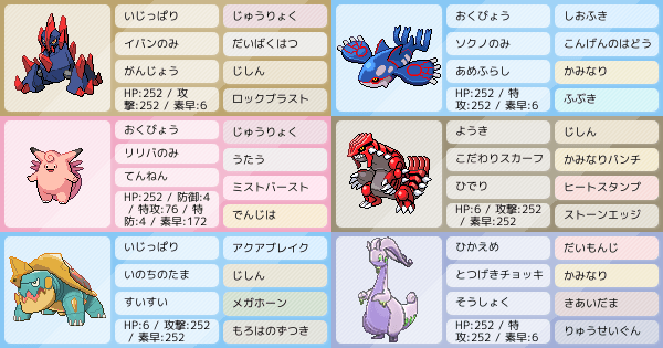 自分用2 ポケモンパーティ構築 ポケモン徹底攻略 自分用2 ポケモンパーティ構築 ポケモン徹底攻略