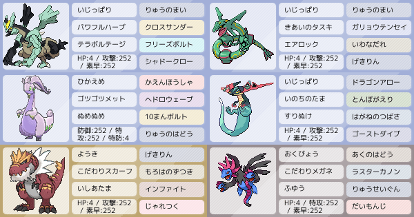 ドラゴン統一パーティー ポケモンパーティ構築 ポケモン徹底攻略 ドラゴン統一パーティー ポケモンパーティ構築 ポケモン徹底攻略