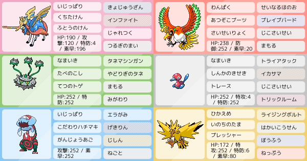 S31 シングル ホウオウナット軸 ポケモンパーティ構築 ポケモン徹底攻略 S31 シングル ホウオウナット軸 ポケモンパーティ構築 ポケモン徹底攻略