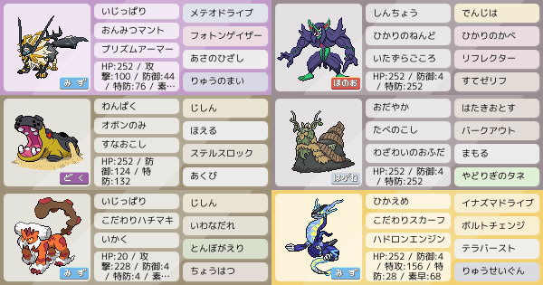 ポケモンZA・SV】ポケモンパーティ構築 - 最強ポケモン構築を探