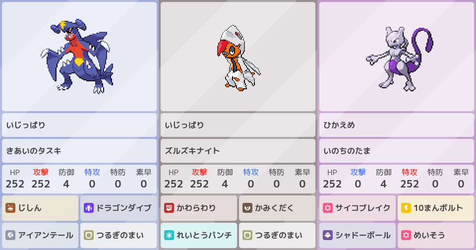 強い】ミュウツーの おいしいシッポ【強い】｜ポケモンパーティ構築
