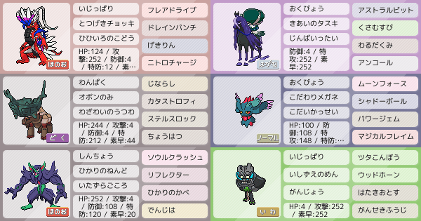 ポケモンZA・SV】ポケモンパーティ構築 - 最強ポケモン構築を探そう