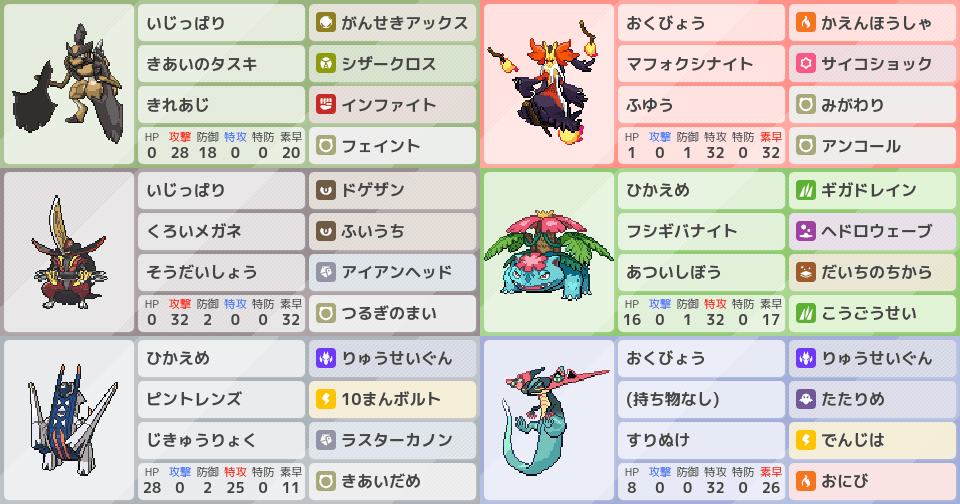 メガフシギバナ』、ポケモンチャンピオンズの構築｜ポケモンパーティ