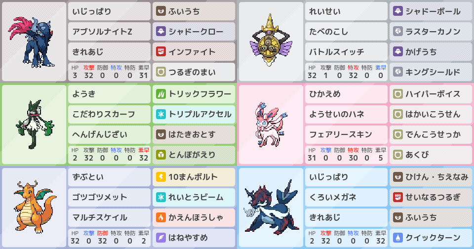 レンタルチーム公開」、ポケモンチャンピオンズの構築｜ポケモン